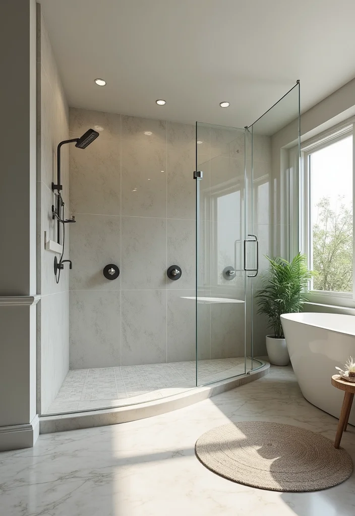 14 Large Bathroom Decor Ideas For Big Impact - 13. Customized Shower Enclosures