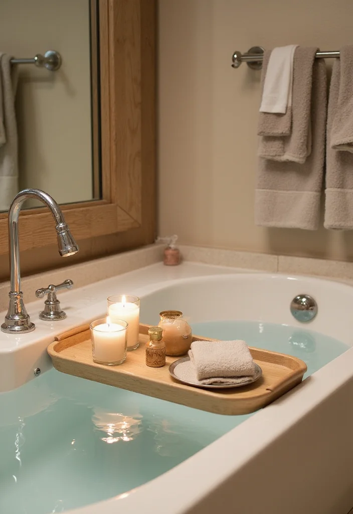 14 Large Bathroom Decor Ideas For Big Impact - 14. Unique Bathtub Accessories