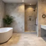 14 Large Hexagon Tile Bathroom Ideas With Modern Shape