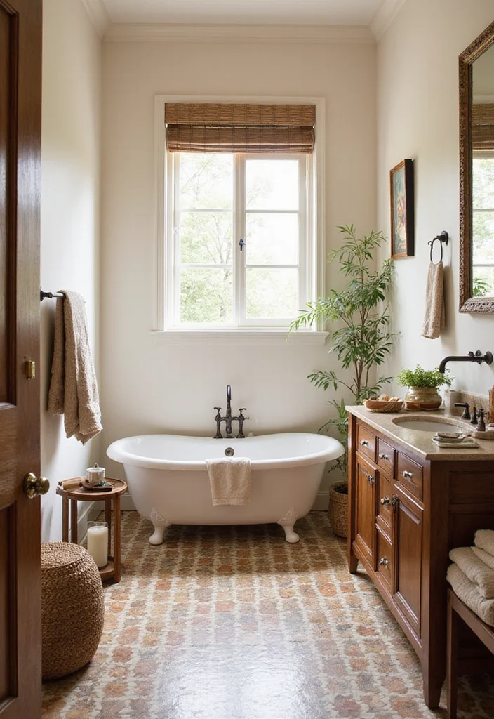 14 Mexican Tile Bathroom Ideas With Colour And Culture - 3. Classic Saltillo Tiles