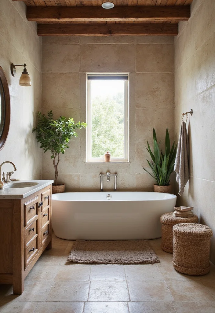 14 Mexican Tile Bathroom Ideas With Colour And Culture - 6. Subtle Southwestern Charm