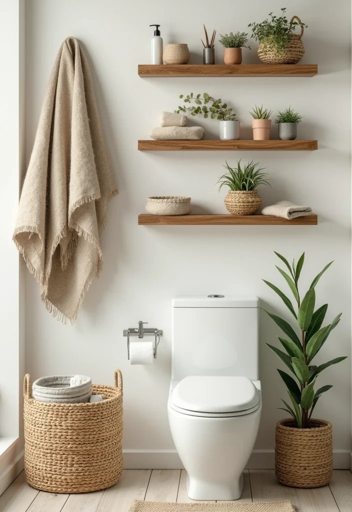 14 Sage Green Bathroom Decor Ideas With Calm Energy - 3. Nature-Inspired Accessories
