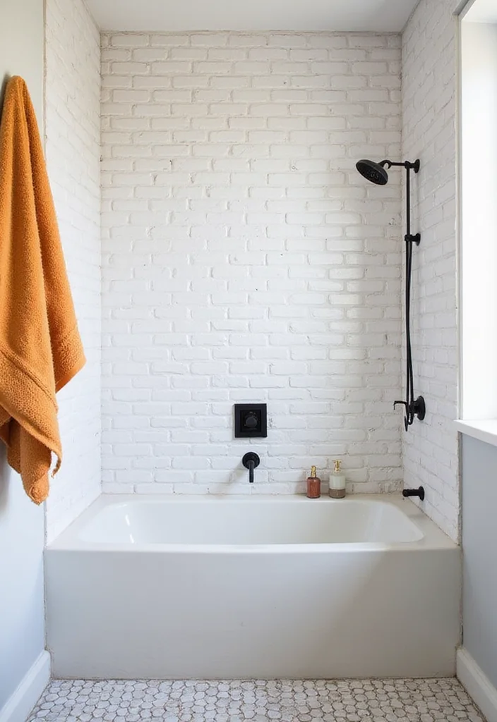 14 Stick On Tile Bathroom Ideas For Easy Makeovers - 1. Classic Subway Tile Style