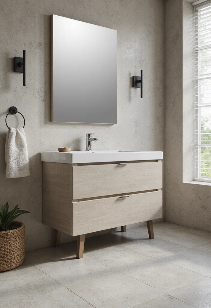 14 Stone Vanity Bathroom Ideas With Luxury Texture - 14. Customizable Engineered Stone