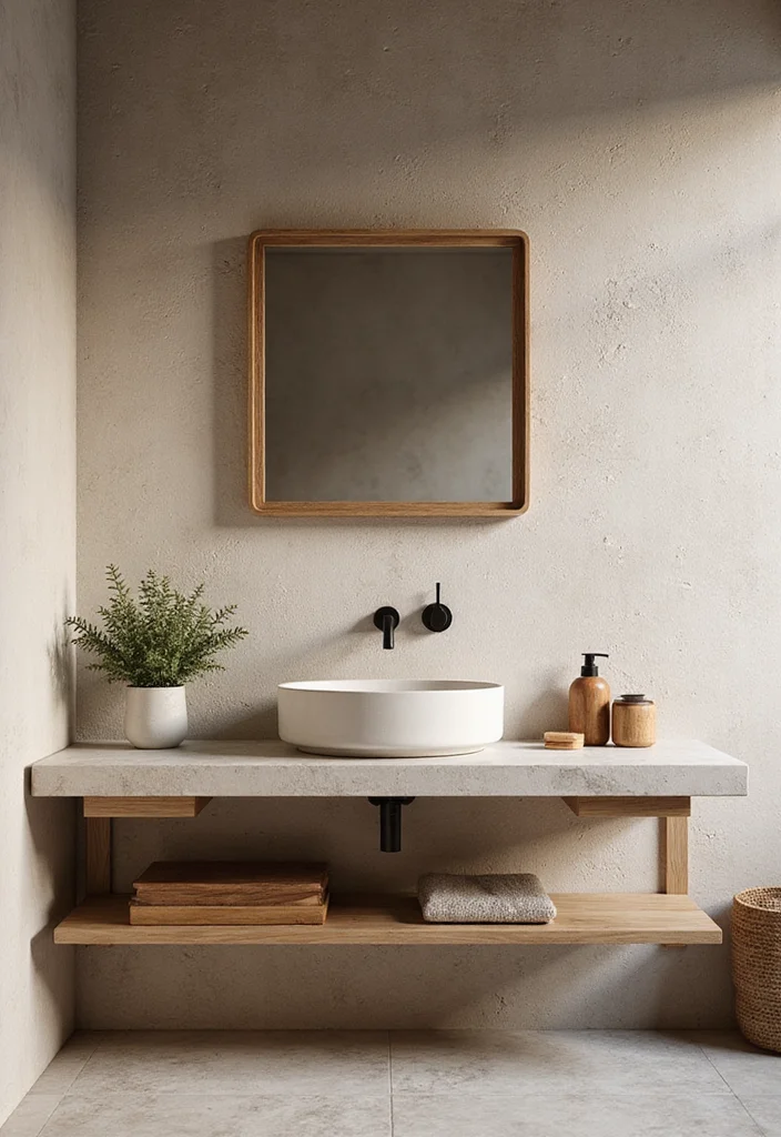 14 Stone Vanity Bathroom Ideas With Luxury Texture - 5. Textured Limestone Luxury