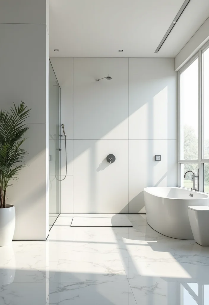 14 White Tile Bathroom Ideas For Clean Minimal Homes - 11. Underfloor Heating