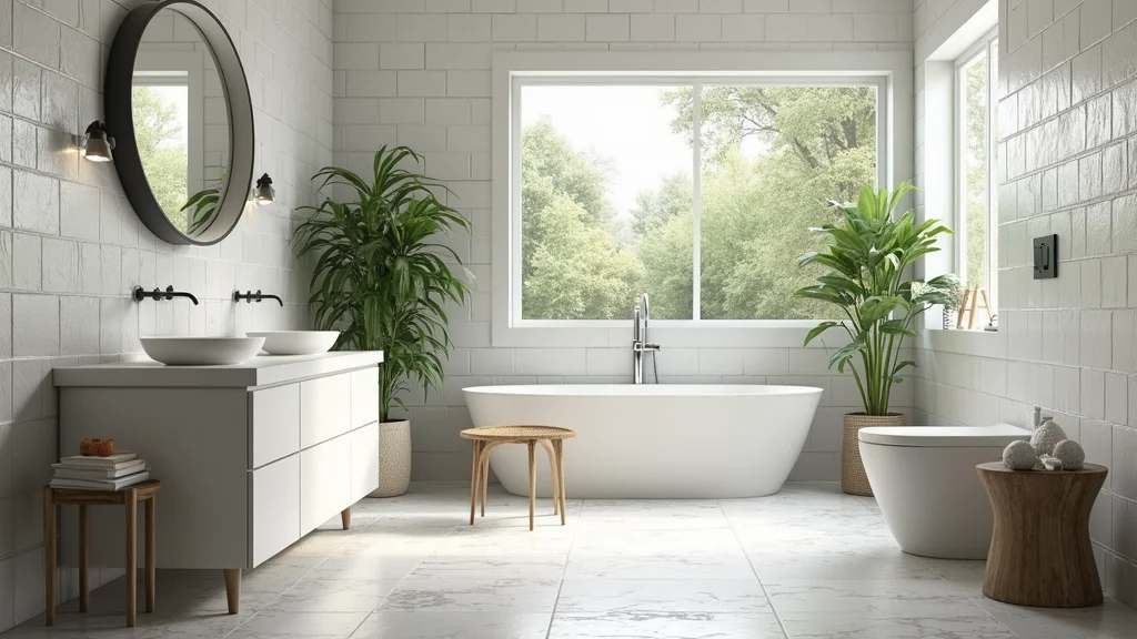 14 White Tile Bathroom Ideas For Clean Minimal Homes