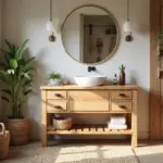 14 Wood Vanity Bathroom Ideas For Organic Style