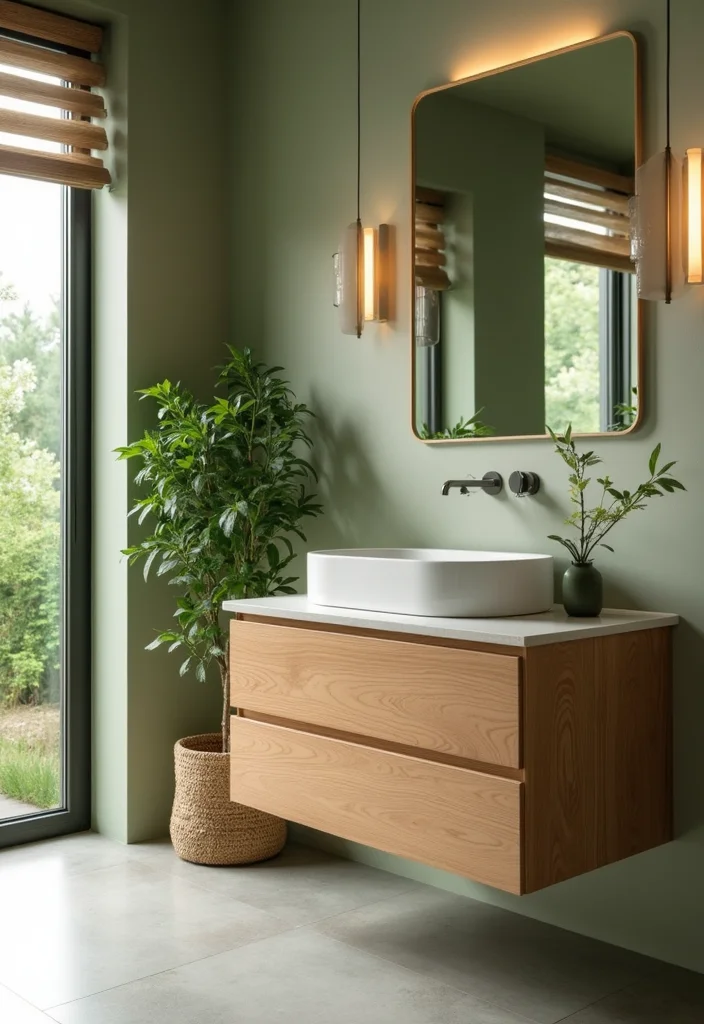 14 Wooden Bathroom Vanity Ideas With Natural Warmth - 9. Eco-Friendly Bamboo Vanities