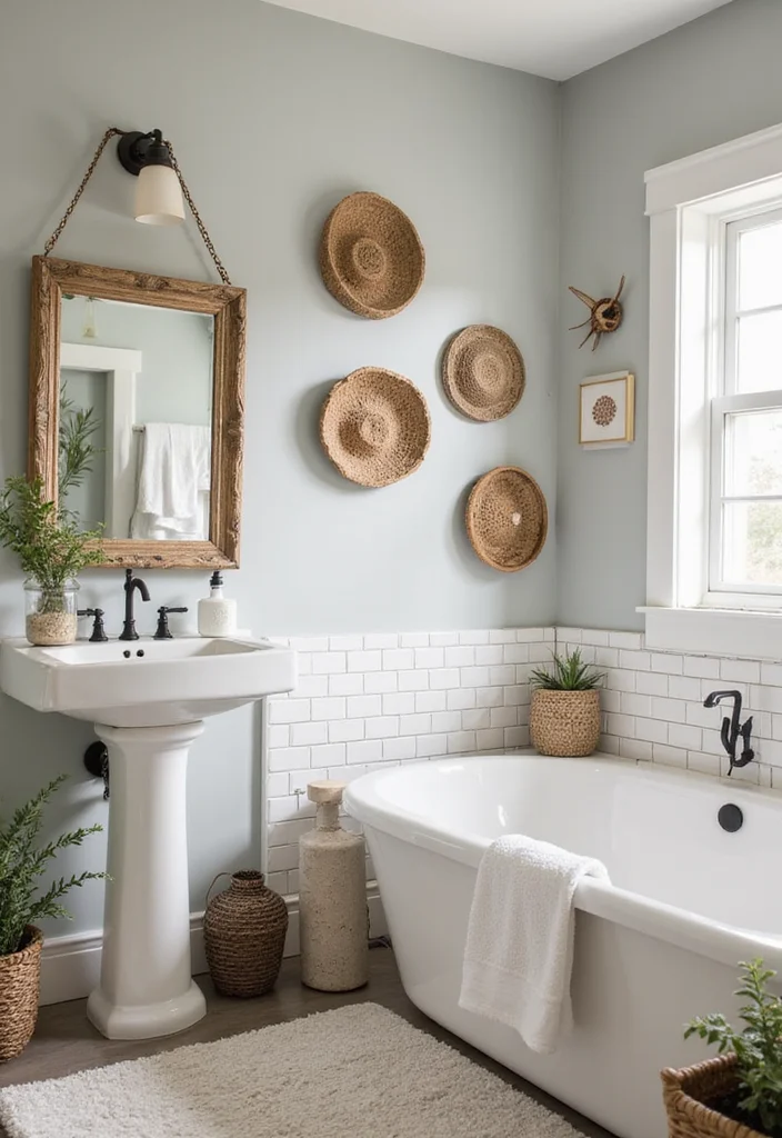 16 Bathroom Wall Decor Ideas For Stylish Spaces - 16. Sustainable DIY Projects