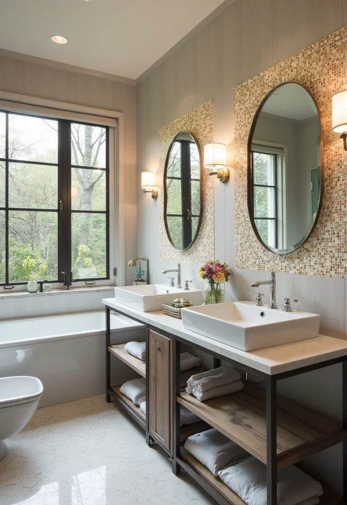 16 Eco-Friendly Indian Bathroom Tile Design Ideas For Every Home - 11. Mosaic Tile Accents