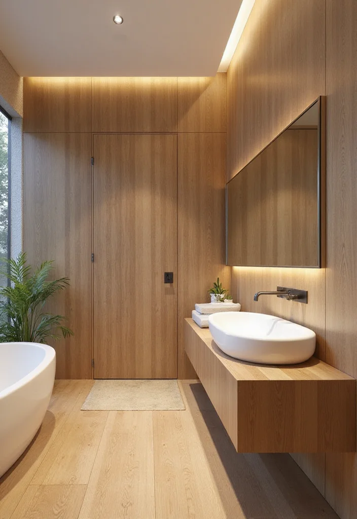 16 Eco-Friendly Indian Bathroom Tile Design Ideas For Every Home - 14. Eco-Friendly Bamboo Tiles