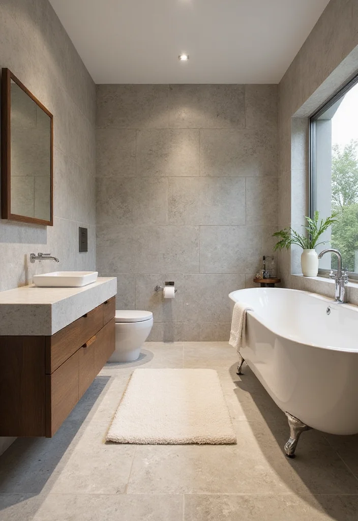 16 Eco-Friendly Indian Bathroom Tile Design Ideas For Every Home - 8. Subtle Textured Tiles