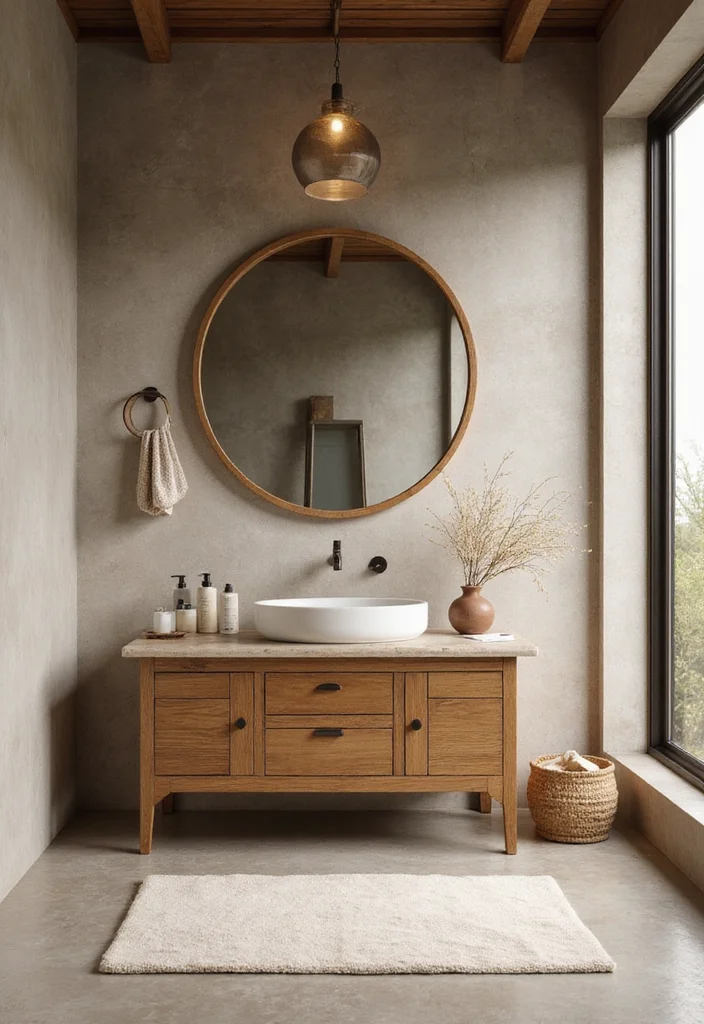 16 Large Bathroom Vanity Ideas For Spacious Homes - 13. Asian-Inspired Tranquility