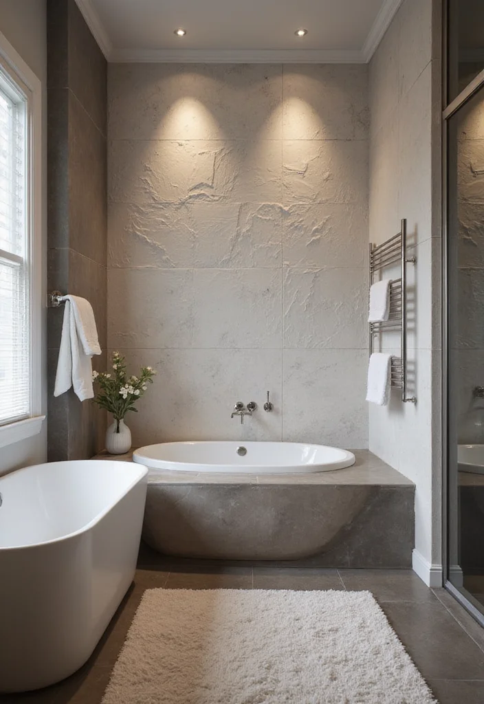 18 Bathroom Tile Wall Ideas That Transform Spaces - 14. 3D Tiles for Added Dimension