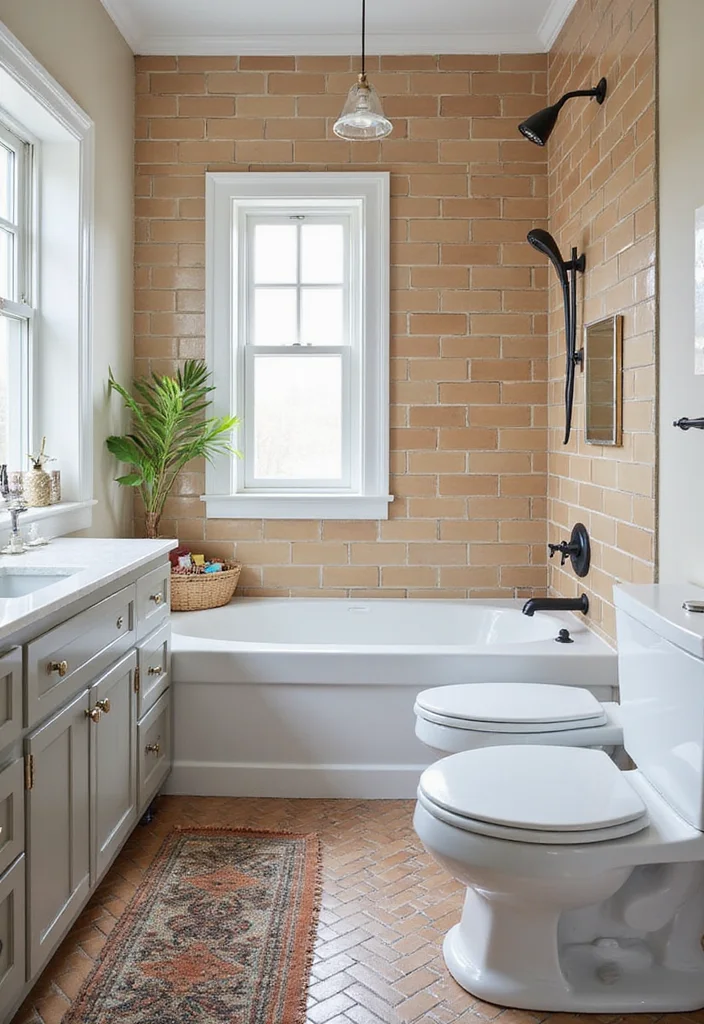 18 Bathroom Tile Wall Ideas That Transform Spaces - 5. Subway Tiles with a Twist