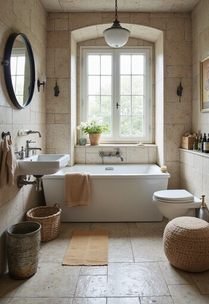 18 Bathroom Tile Wall Ideas That Transform Spaces - 8. Vintage Tiles for Timeless Elegance
