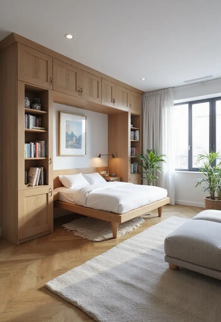 25 3 x 3 Bedroom Ideas That Maximize Small Spaces Beautifully - 2. Murphy Bed Magic