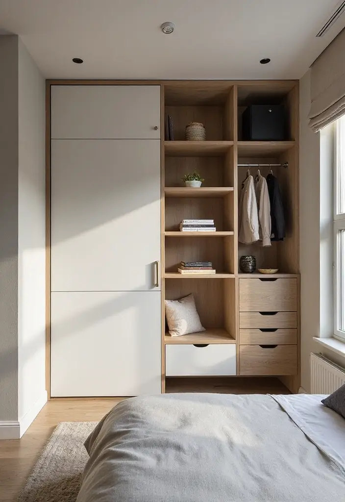 25 3 x 3 Bedroom Ideas That Maximize Small Spaces Beautifully - 21. Customized Storage Solutions
