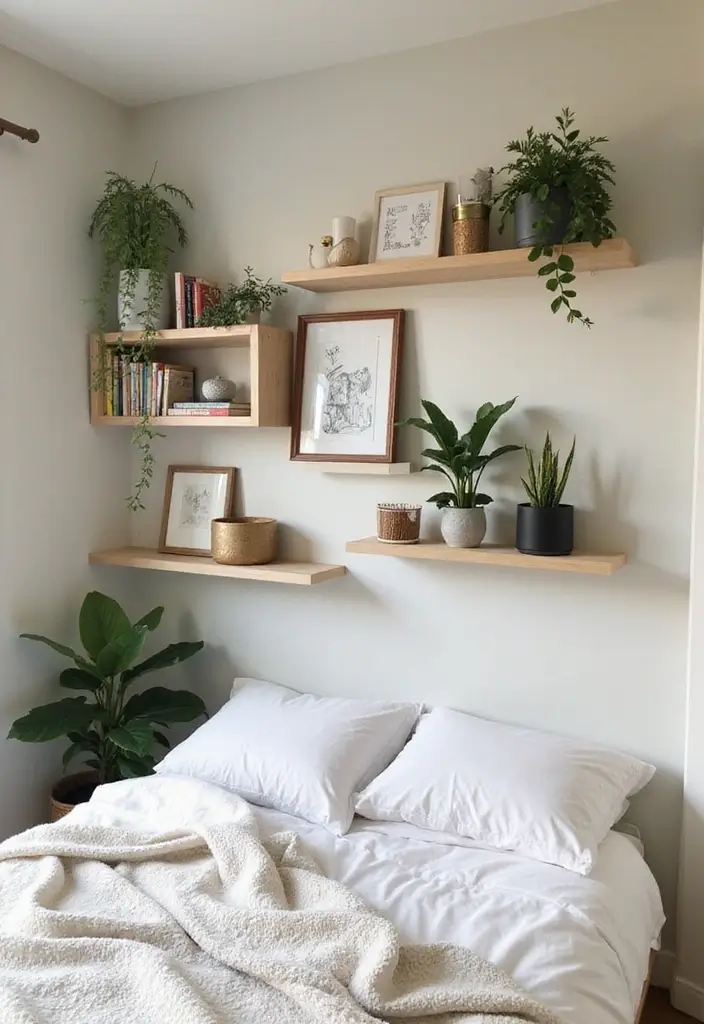 25 3 x 3 Bedroom Ideas That Maximize Small Spaces Beautifully - 4. Creative Wall Storage