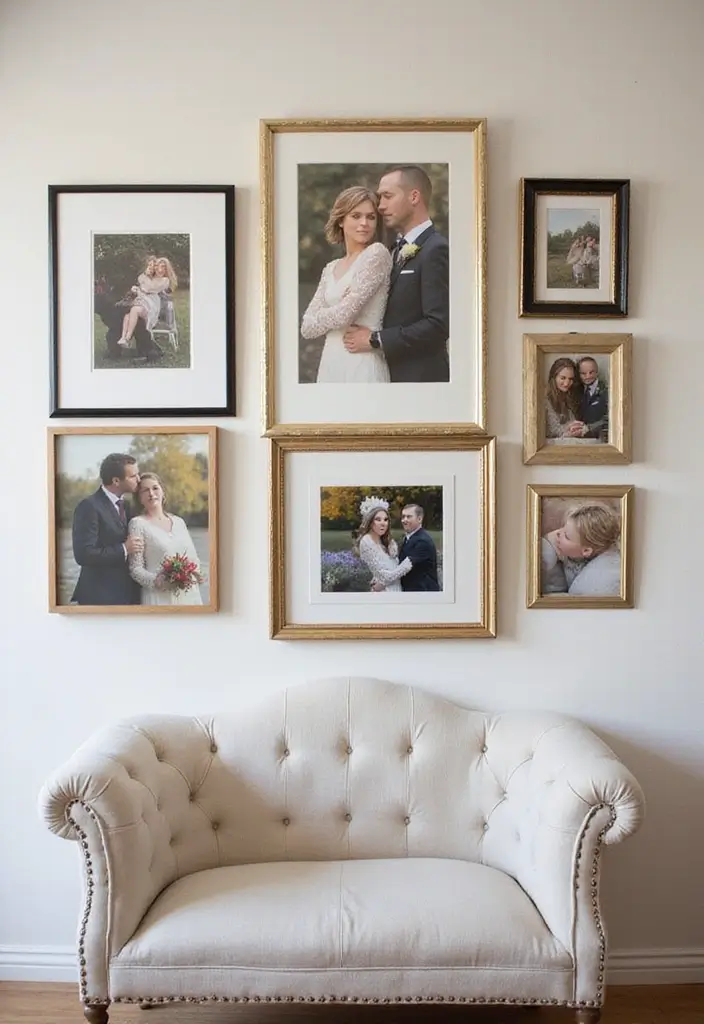 25 Anniversary Bedroom Decoration Ideas That Feel Romantic & Thoughtful - 10. Romantic Wall Art