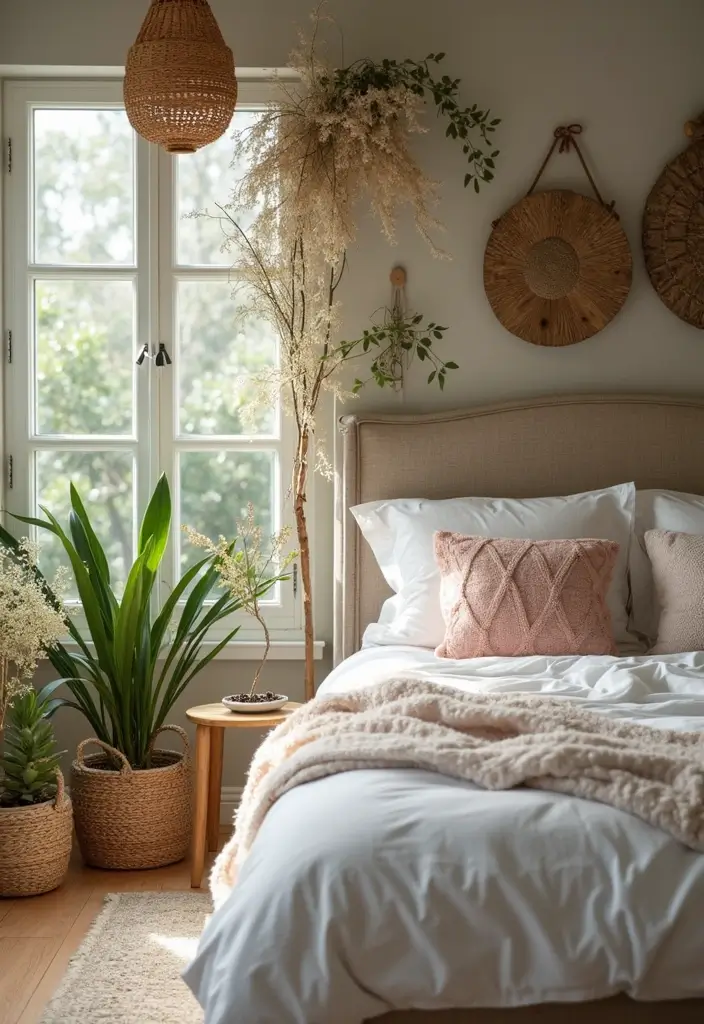 25 Anniversary Bedroom Decoration Ideas That Feel Romantic & Thoughtful - 25. Whimsical Nature Elements