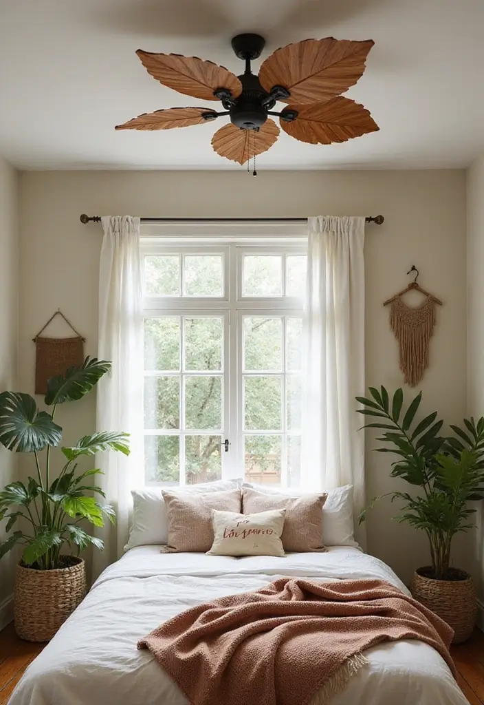 25 Bedroom Ceiling Fan Ideas That Keep You Cool in Style - 14. Nature-Inspired Fans