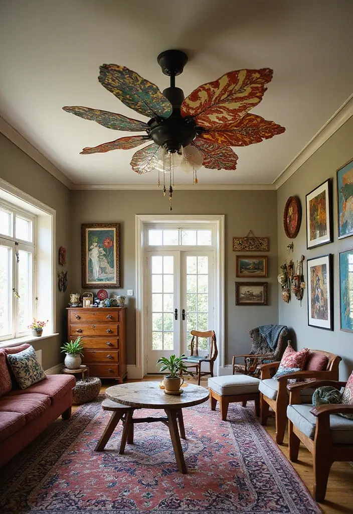 25 Bedroom Ceiling Fan Ideas That Keep You Cool in Style - 4. Artistic Blades Design