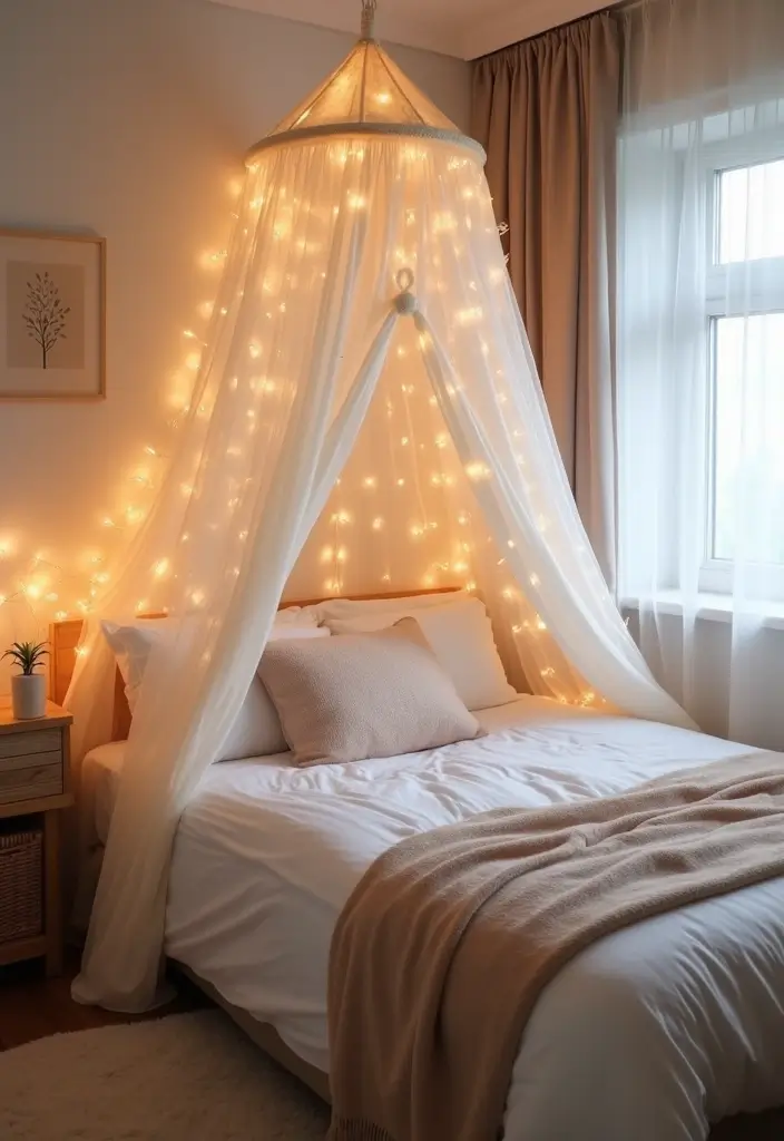 25 Bedroom Ideas Twin Bed That Look Cute & Functional - 17. Cozy Canopies