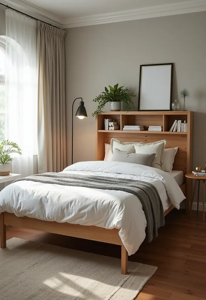 25 Bedroom Ideas Twin Bed That Look Cute & Functional - 8. Functional Headboards