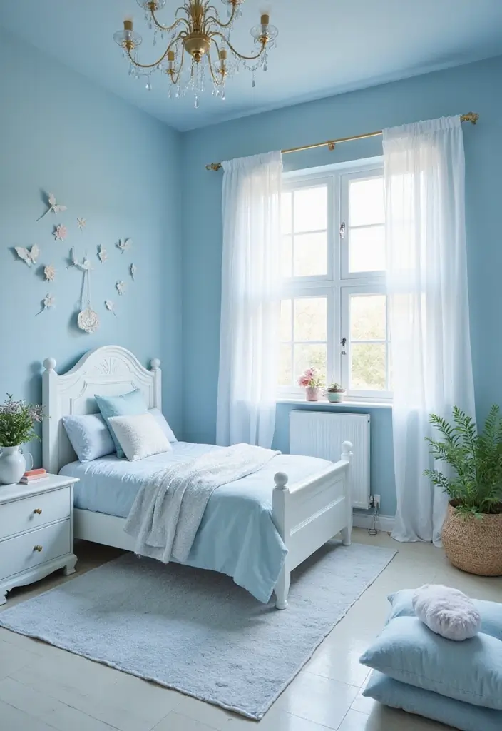 25 Blue Color Bedroom Ideas That Refresh Your Mood Instantly - 5. Pastel Perfection