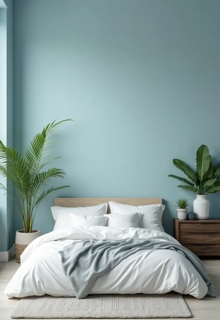 25 Blue Color Bedroom Ideas That Refresh Your Mood Instantly - 8. Serene Baby Blue Bliss