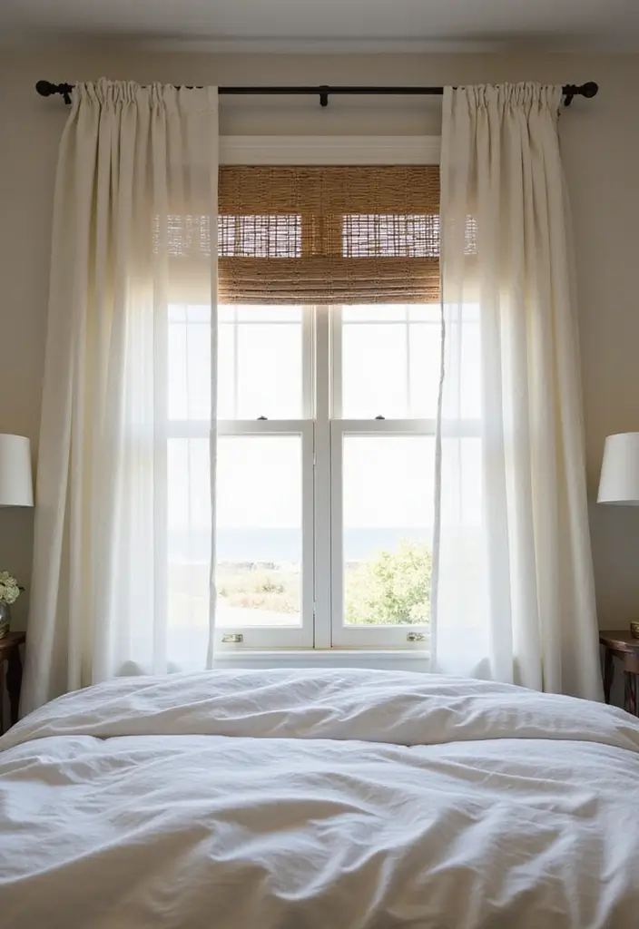 25 Cape Cod Bedroom Ideas That Bring Coastal Charm Indoors - 24. Beachy Window Treatments