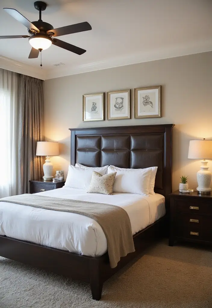 25 Dark Brown Bed Frame Bedroom Ideas That Look Solid and Stylish - 24. Customized Headboards