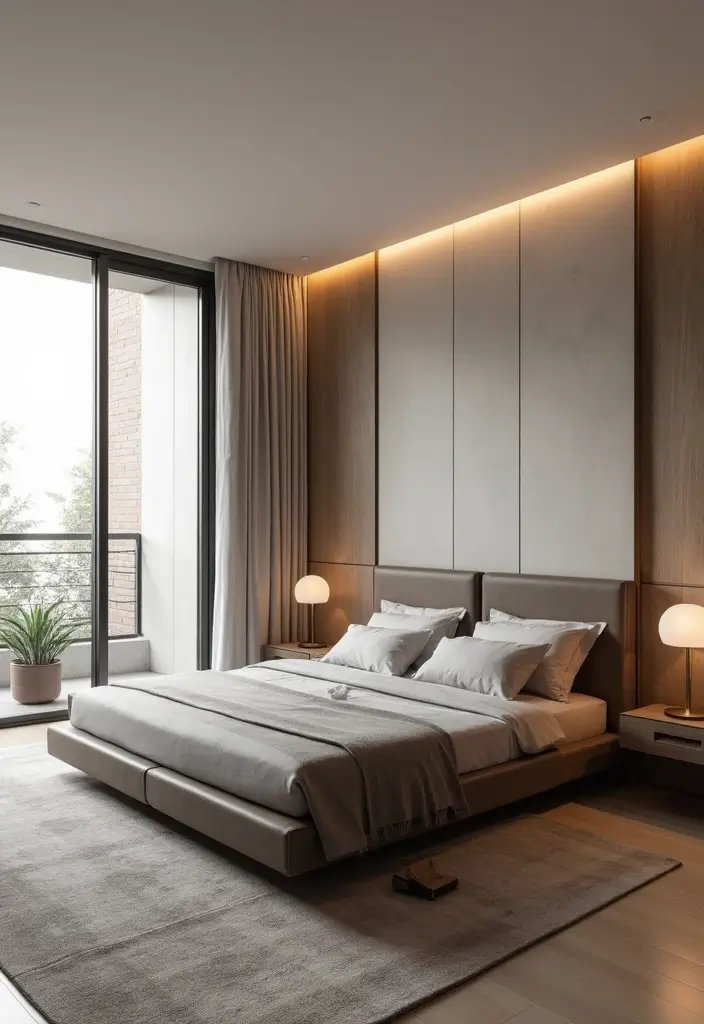 25 Dark Brown Bed Frame Bedroom Ideas That Look Solid and Stylish - 3. Minimalist Elegance