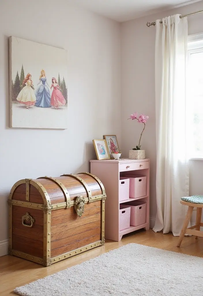 25 Disney Princess Bedroom Ideas That Feel Magical and Sweet - 3. Magical Storage Solutions