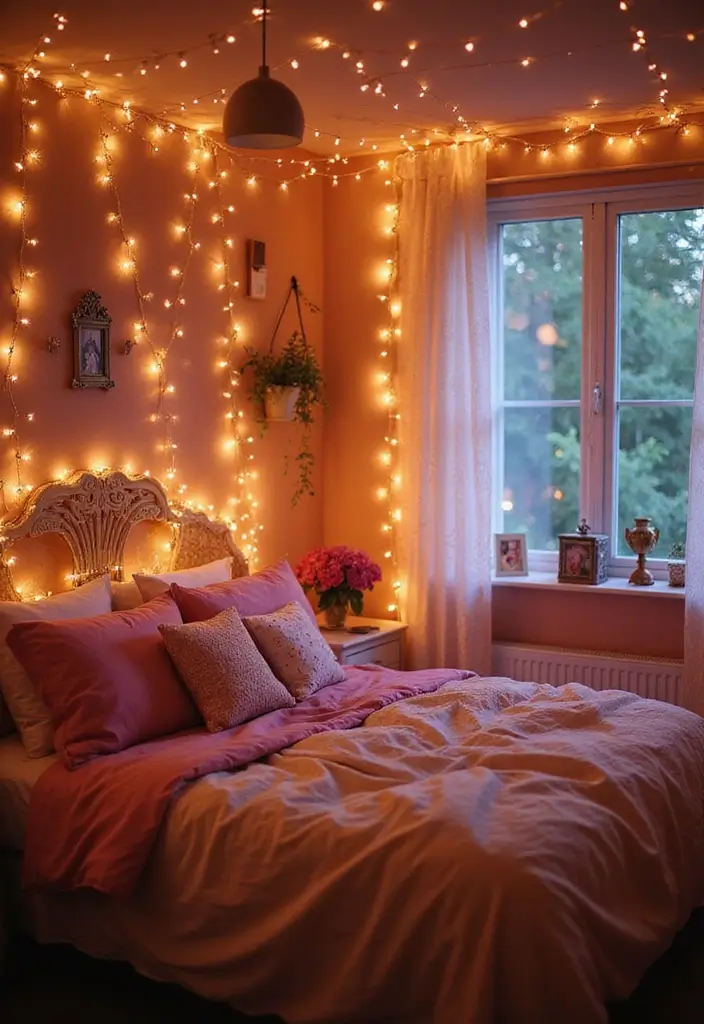 25 Disney Princess Bedroom Ideas That Feel Magical and Sweet - 4. Enchanted Fairy Lights