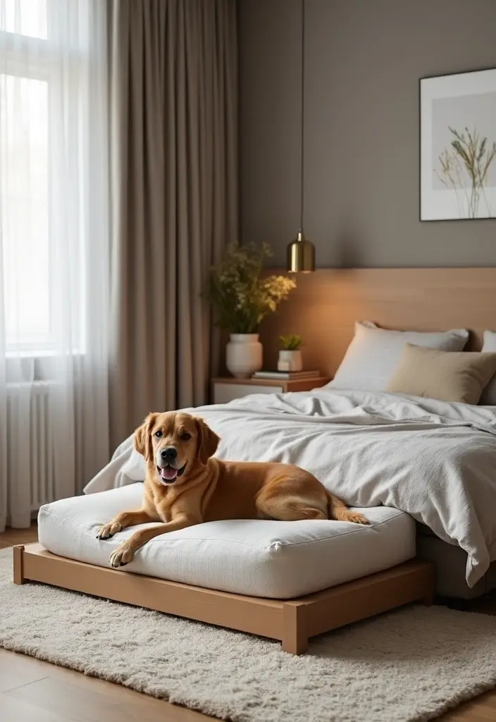 25 Dog Bed Ideas for Bedroom That Look Cute and Functional - 11. Space-Saving Dog Bed
