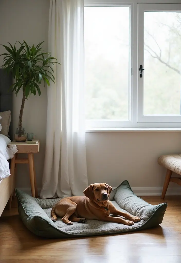 25 Dog Bed Ideas for Bedroom That Look Cute and Functional - 13. Outdoor-Inspired Dog Bed