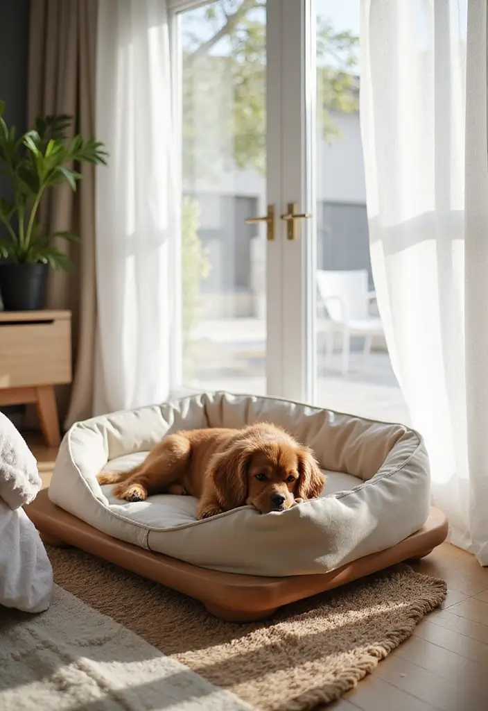 25 Dog Bed Ideas for Bedroom That Look Cute and Functional - 7. Elevated Dog Bed