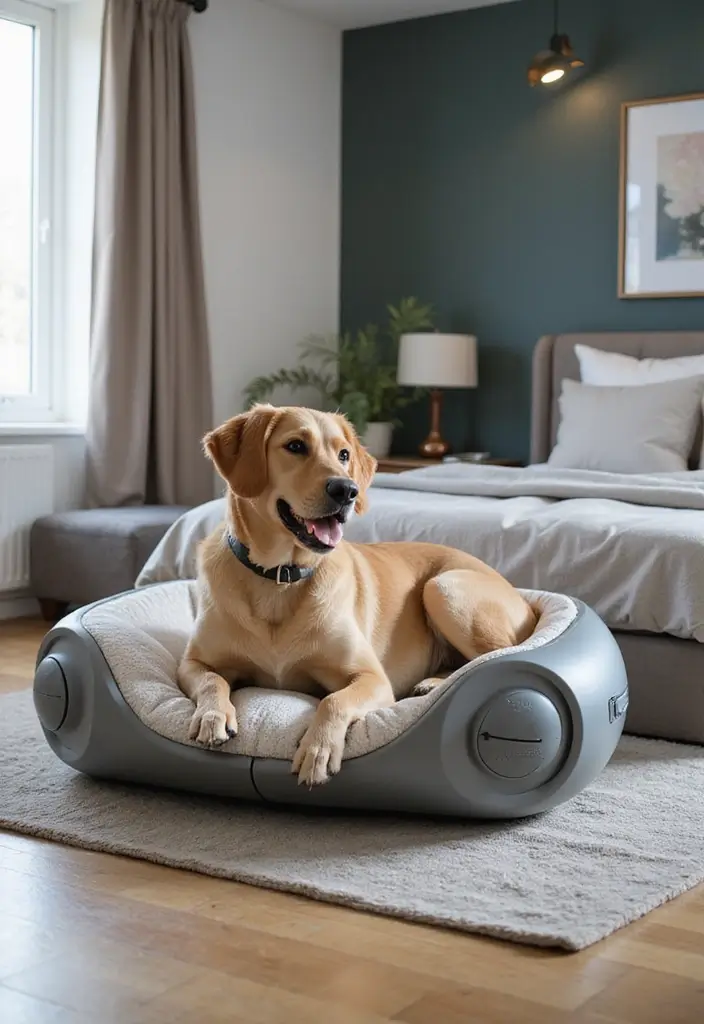 25 Dog Bed Ideas for Bedroom That Look Cute and Functional - 9. Futuristic Dog Bed