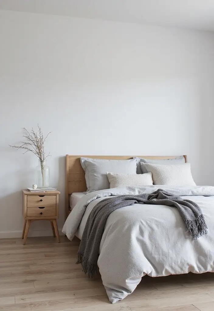 25 Gray Comforter Bedroom Ideas That Feel Calm & Neutral - 6. Scandinavian Gray Aesthetics