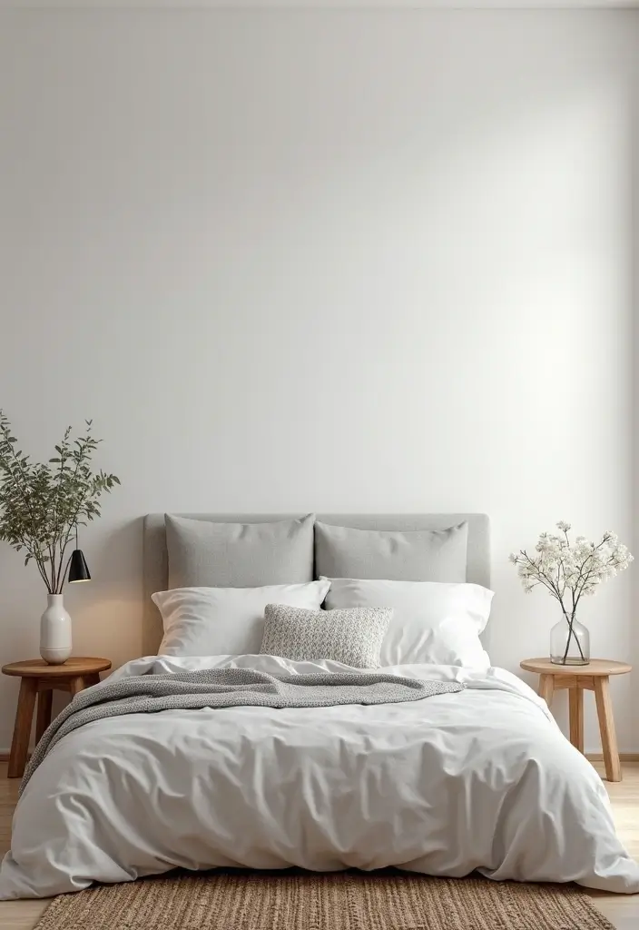 25 Grey Headboard Bedroom Ideas That Feel Classy and Versatile - 12. Scandinavian Simplicity