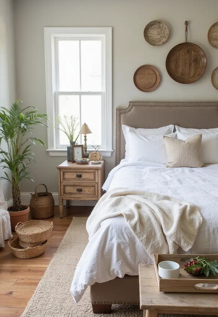 25 Joanna Gaines Bedroom Ideas That Feel Farmhouse & Cozy - 13. Farmhouse Accessories