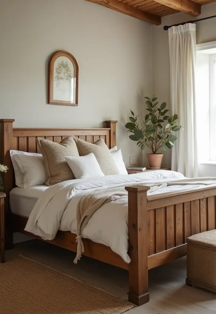 25 Joanna Gaines Bedroom Ideas That Feel Farmhouse & Cozy - 21. Classic Farmhouse Beds