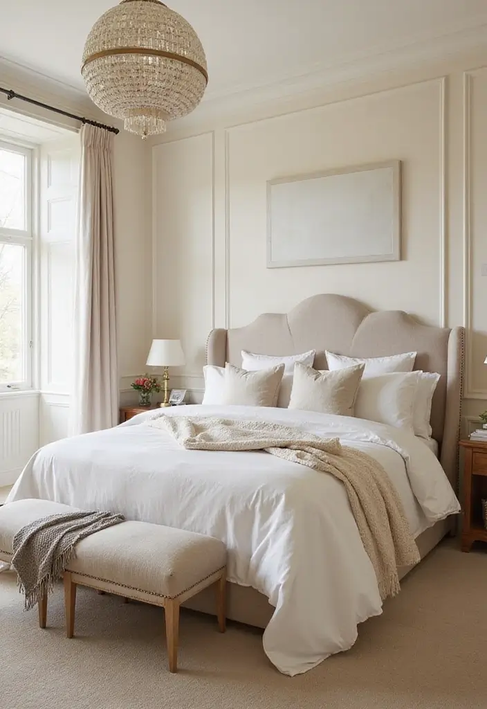 25 Paint Ideas for Bedroom That Completely Transform Your Space - 20. Timeless Cream