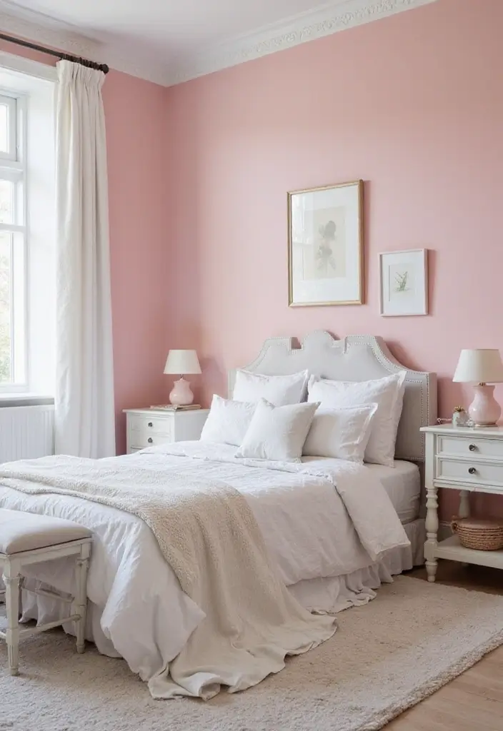 25 Paint Ideas for Bedroom That Completely Transform Your Space - 5. Soothing Blush Pink
