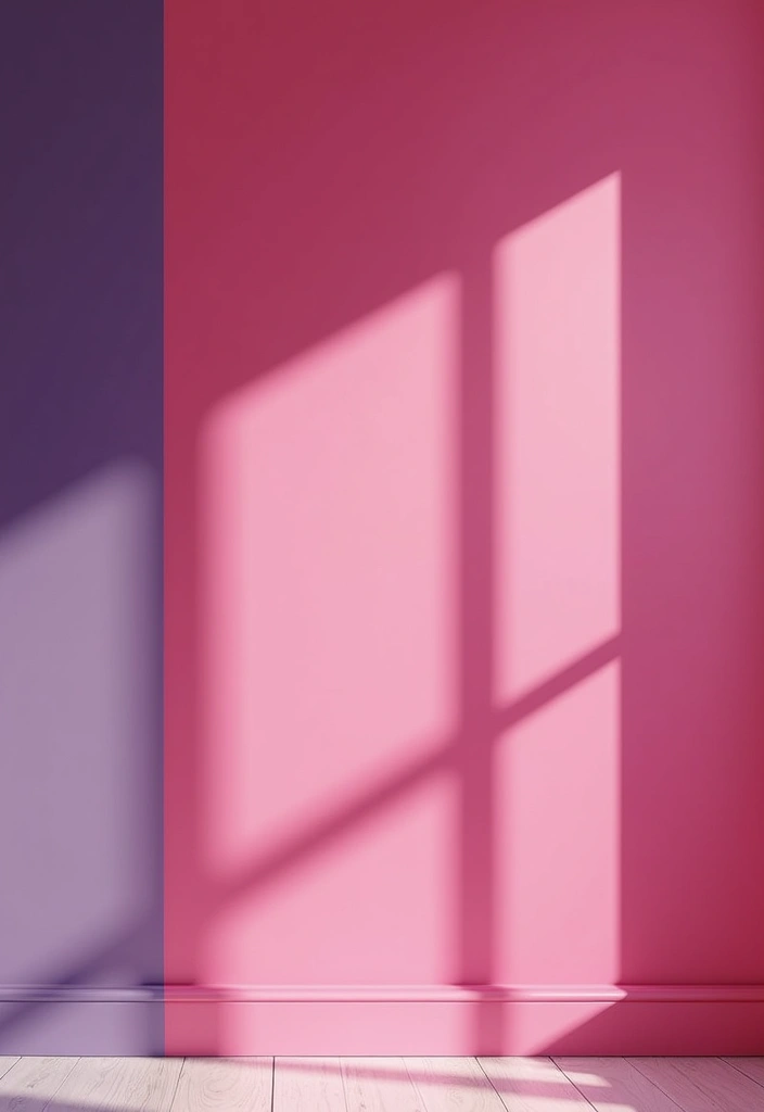25 Pink and Purple Bedroom Ideas That Feel Fun and Dreamy - 17. Vibrant Accent Wall Color