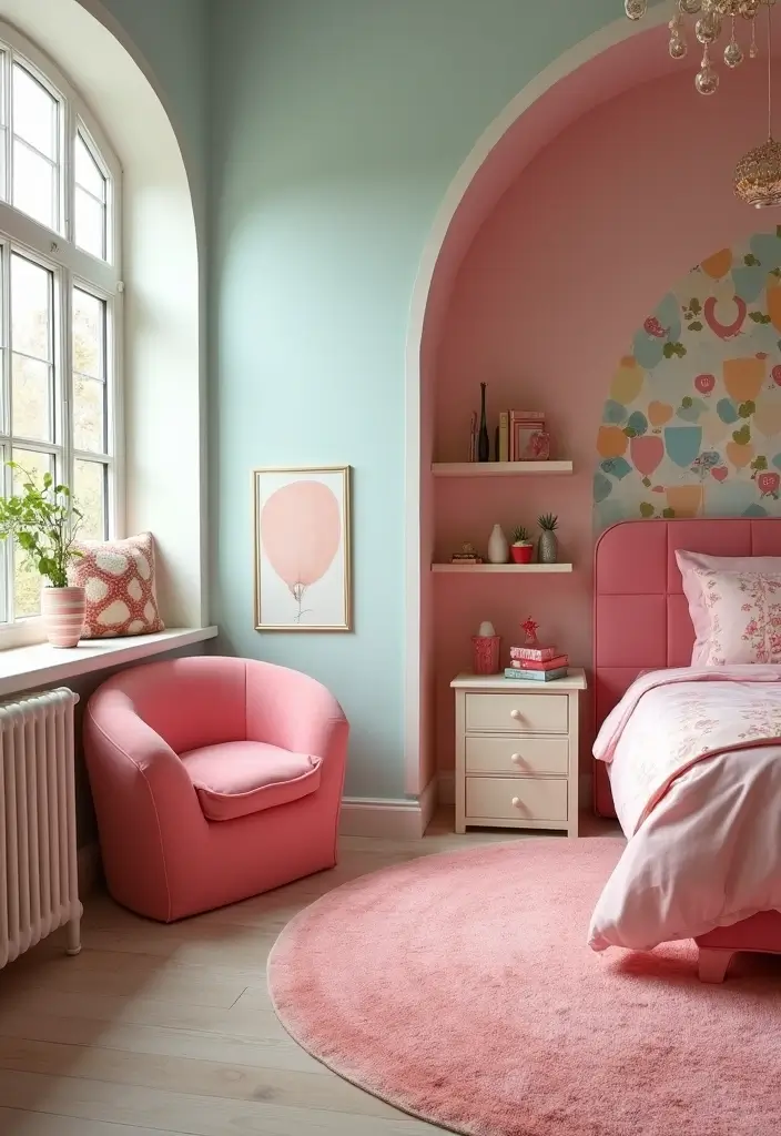25 Pink and Purple Bedroom Ideas That Feel Fun and Dreamy - 7. Funky Furniture Pieces