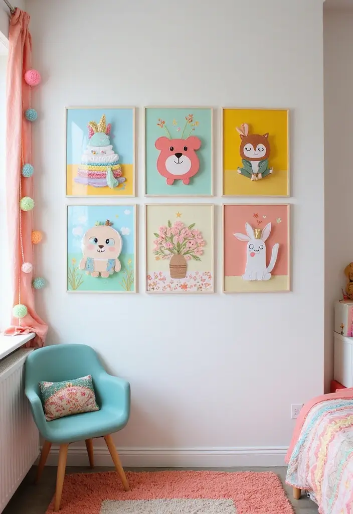 25 Toca Boca House Ideas Free Bedroom That Are Cute & Creative - 1. Whimsical Wall Art